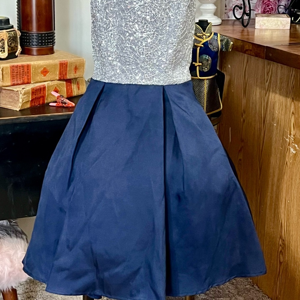 Elegant Navy Blue Skirt